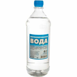 Вода дистиллированная 1л.