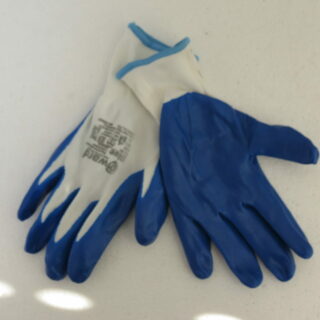 Перчатки облитые сине-белые GWARD Blue