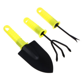 INBLOOM Набор садового инвентаря 21 см ( совок, рыхлитель, корнеудалитель)металл с пласт ручками
