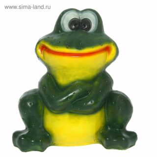 Фигура садовая ЛЯГУШКА-УЛЫБКА БОЛЬШАЯ /гипс/