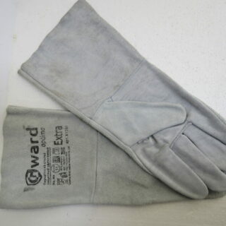Краги из спилка серого цвета без подкладки /GWARD Exstra/