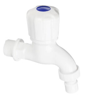 Кран водоразборный,дл корпус и ручка, 1/2, ABS, пластик