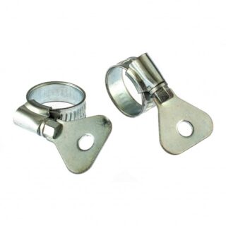 Хомуты металлические, червячные 12-20 мм, ширина 10 мм, W1, с металлическим ключом, 1 шт Сибртех