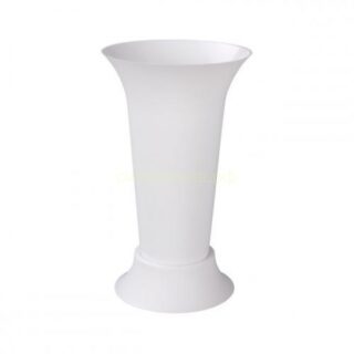 Кашпо-флакон d-18,5см h-31см, белый