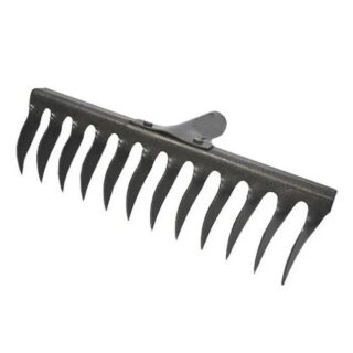 Грабли КОВАННЫЕ 12 зуб. РЕЛЬСОВАЯ СТАЛЬ б/черенка