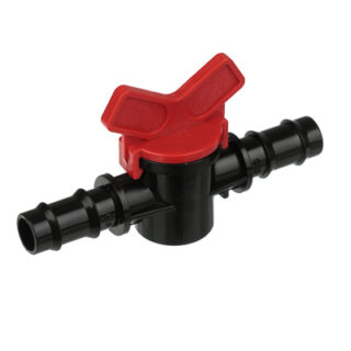 Кран проходной для шланга, d16хd16мм, пластик,3х10х6