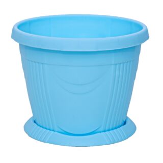 Кашпо СЕЛЕНГА 3л голубой/белый Ангарск/15/