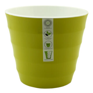 Кашпо ЛАУРА 3,7л фисташково-белый