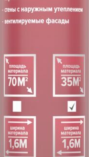 Ветрозащита (А) (35м2) Изоспан