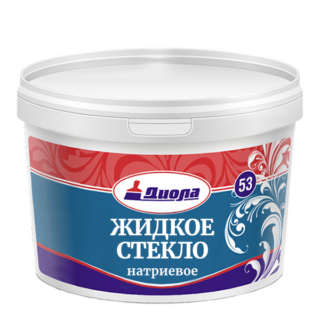 Жидкое стекло, натриевое Д-53 1,4кг ДИОЛА