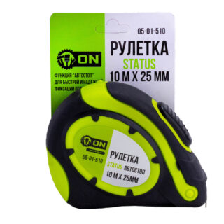 3-ON/FALCO Рулетка карманная STATUS автостоп (10м х 25мм)