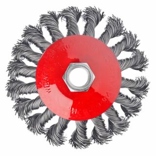 ЕРМАК Щетка металл. для УШМ 100мм/М14, крученая (тарелка)