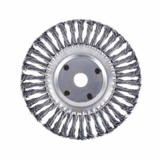 ЕРМАК/3-ON Щетка металл. для УШМ200мм/22мм, крученая, дисковая