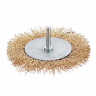 ЕРМАК/3-ON Щетка металл. со шпилькой для дрели 75мм, плоская